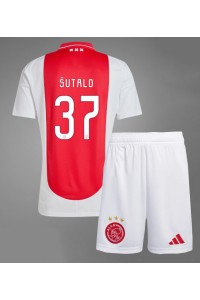 Ajax Josip Sutalo #37 Babytruitje Thuis tenue Kind 2024-25 Korte Mouw (+ Korte broeken)